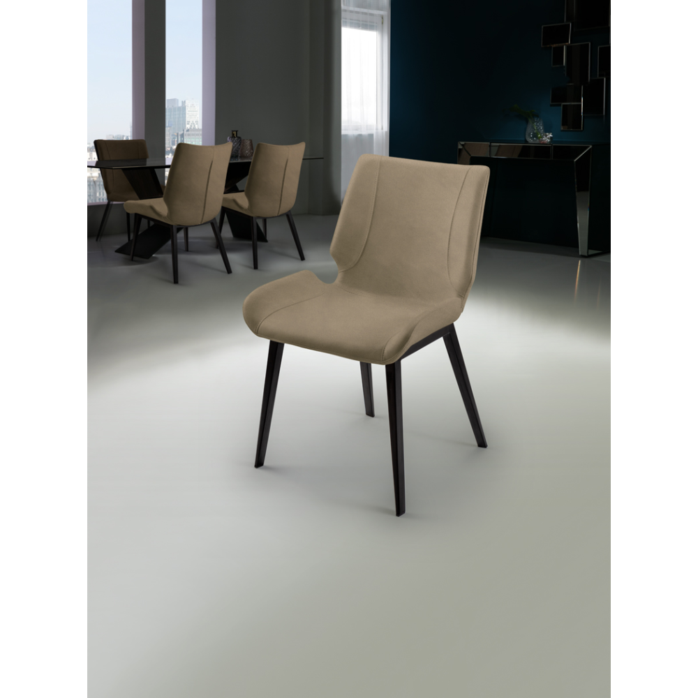SILLA ?KIARA? NEGRO/BEIGE