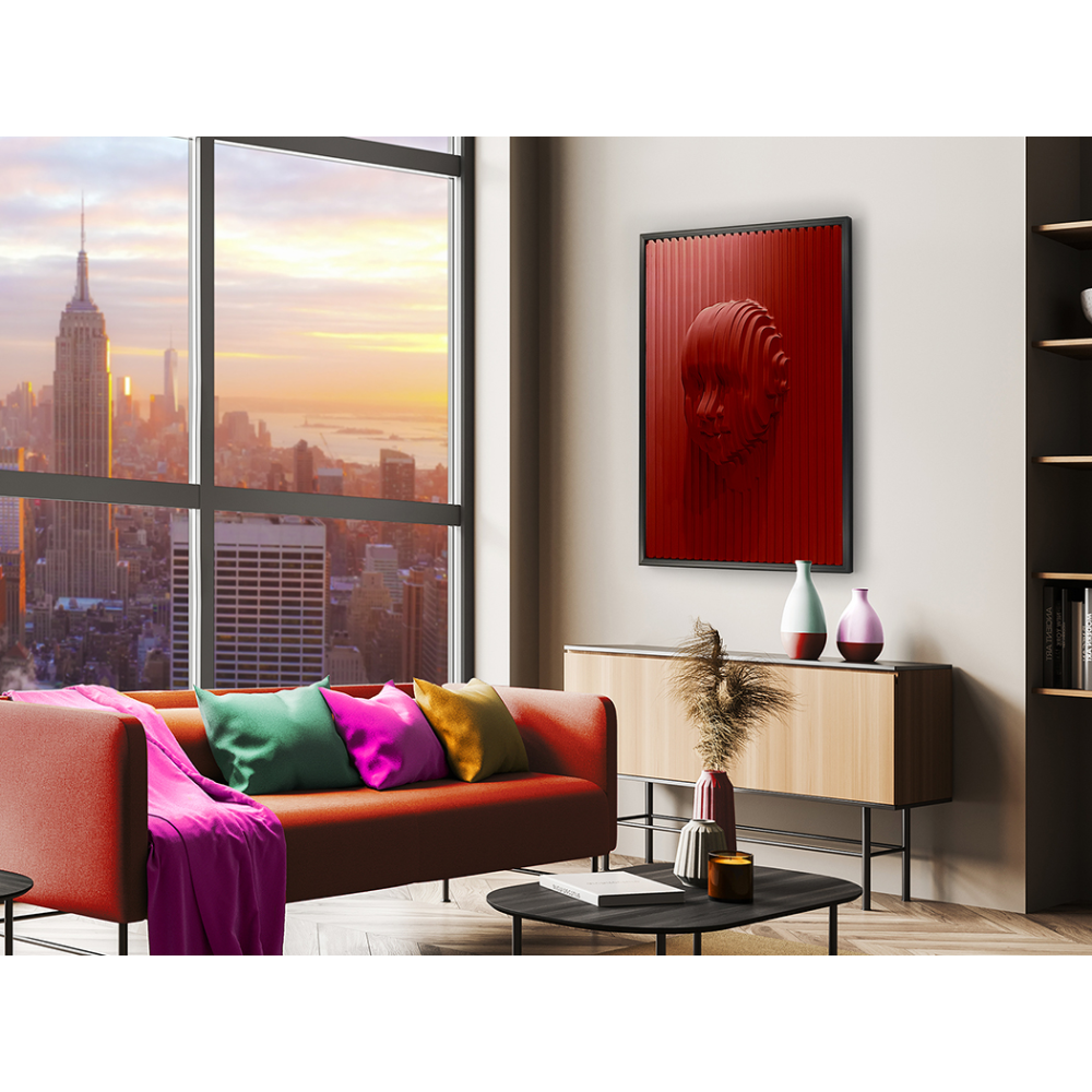 RED FACE - BAJORRELIEVE 90X120