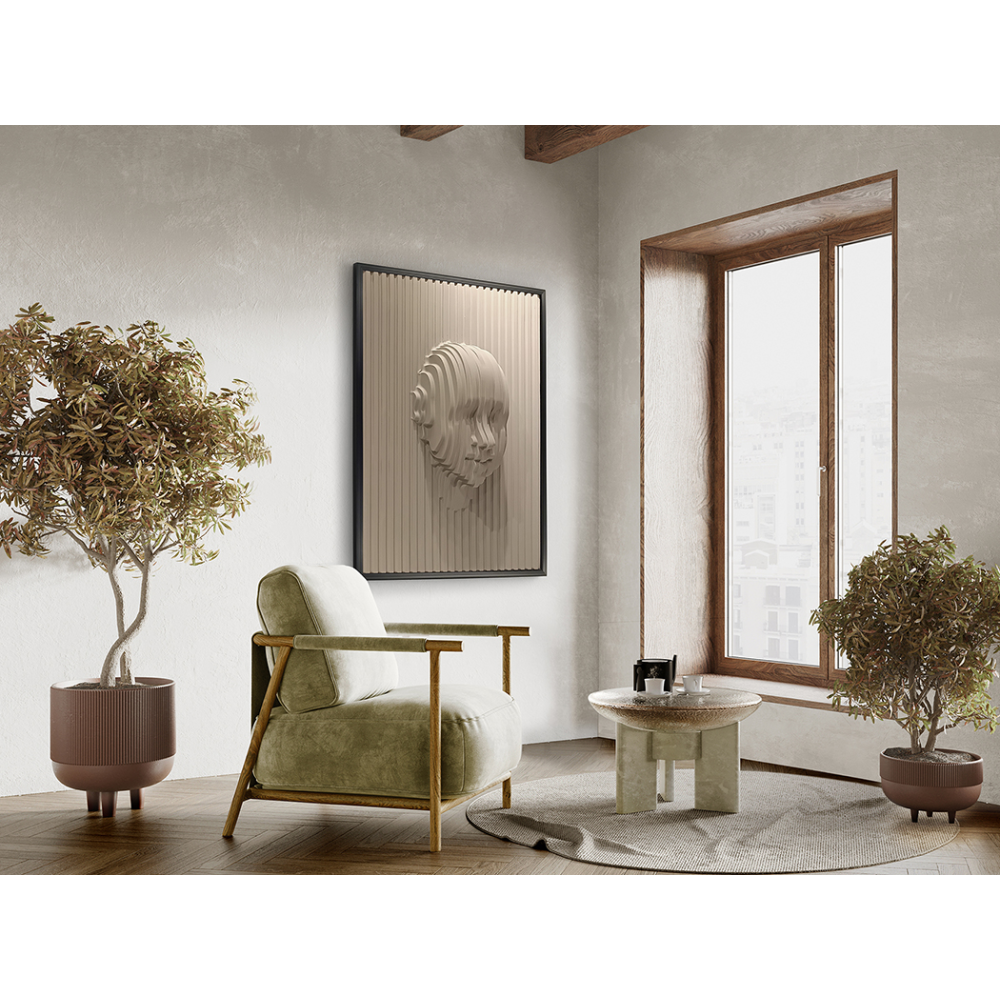 BEIGE FACE- BAJORRELIEVE 90X120