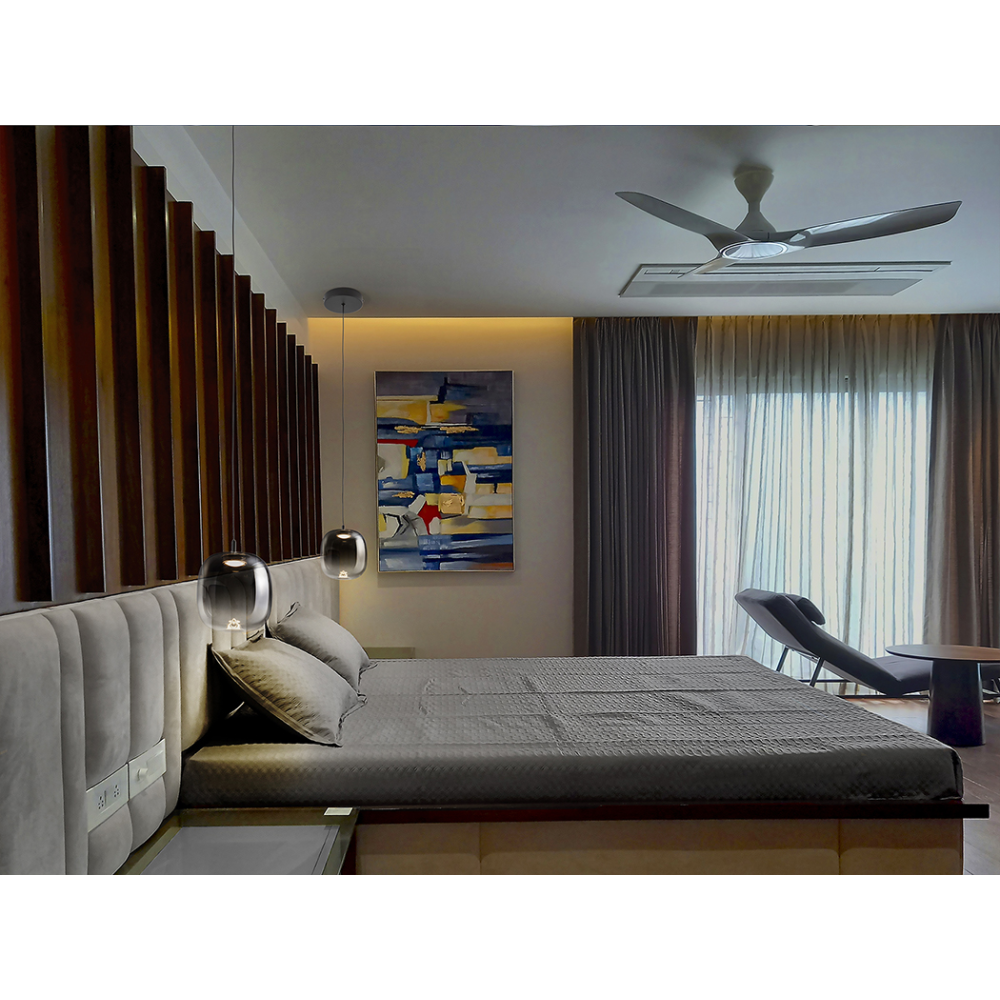 ONICE- LAMPARA 1L NEGRO-SMOKE