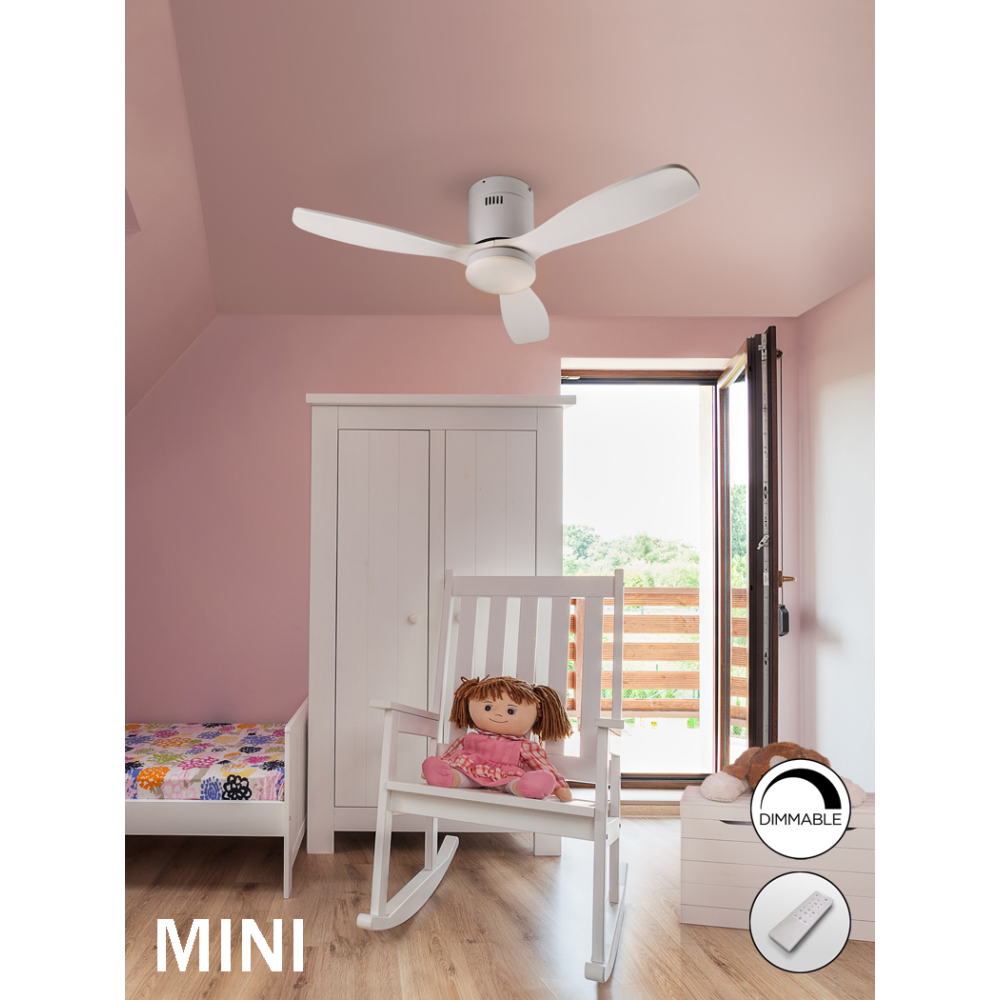 SIROCO MINI-VENTILADOR BLANCO DIM