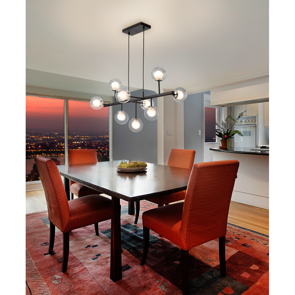 LAMPARA  9L?ALTAIS?NEGRO/CROMO