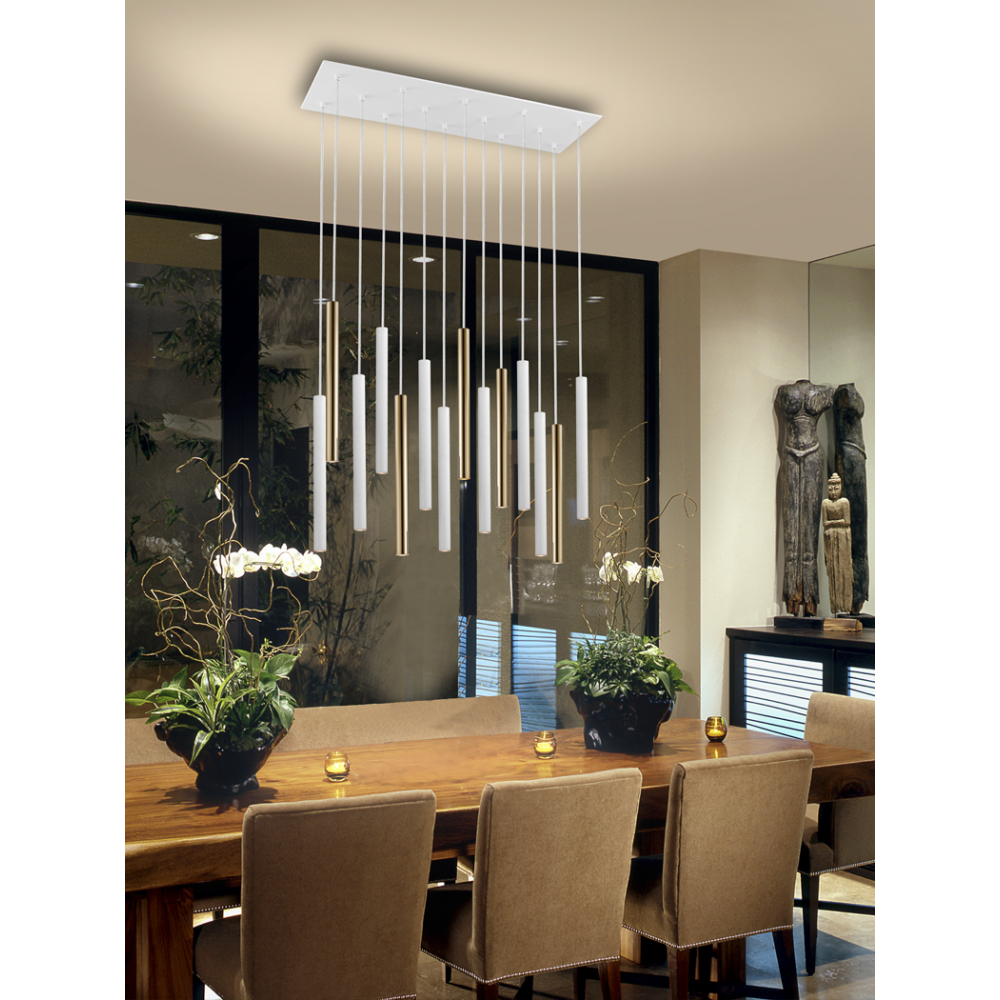 LAMP?VARAS?ORO/BLANCO 14L DIM