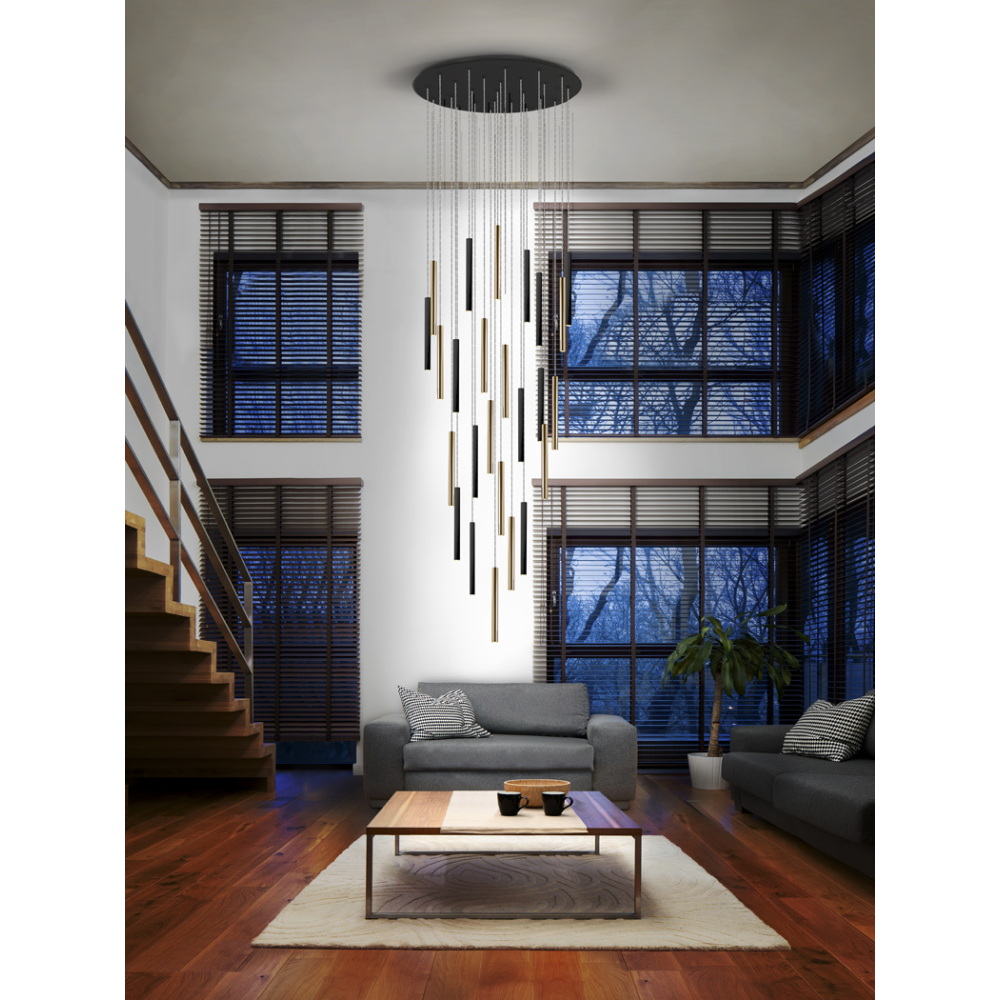 LAMP?VARAS?ORO/NEGRO 25L DIM