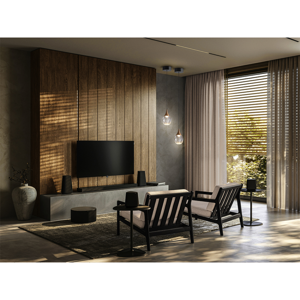 CORINA- LAMPARA 1L NEGRO-COBRE