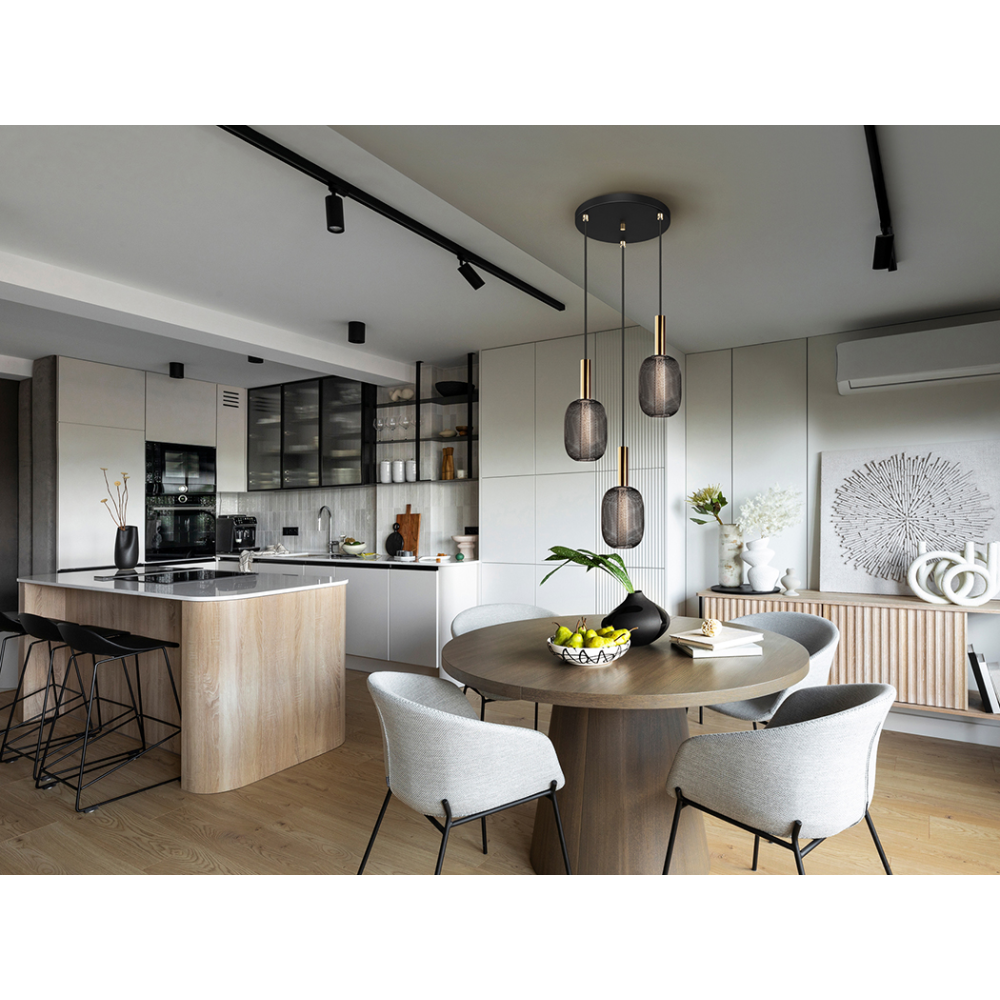 MICRON-LAMPARA 3L ORO/NEGRO