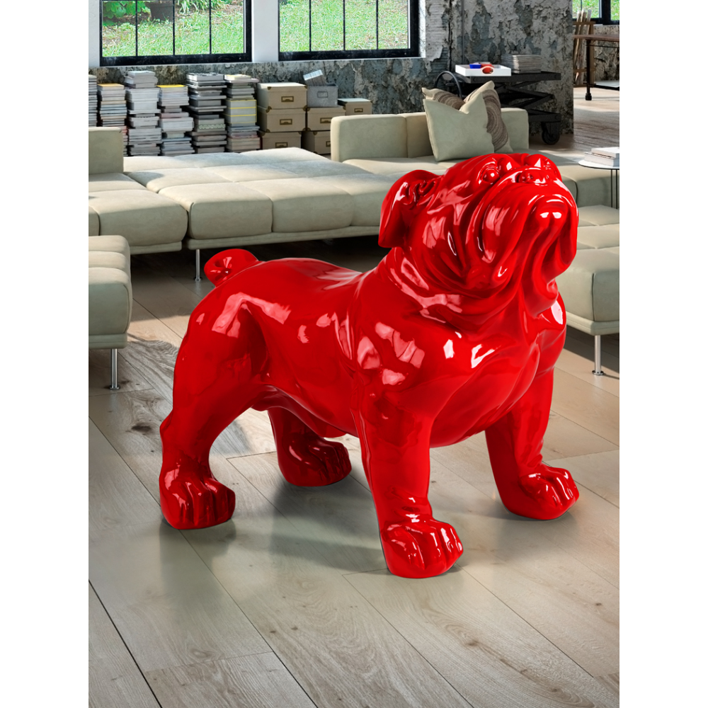 FIGURA GRANDE ?BULLDOG? ROJO
