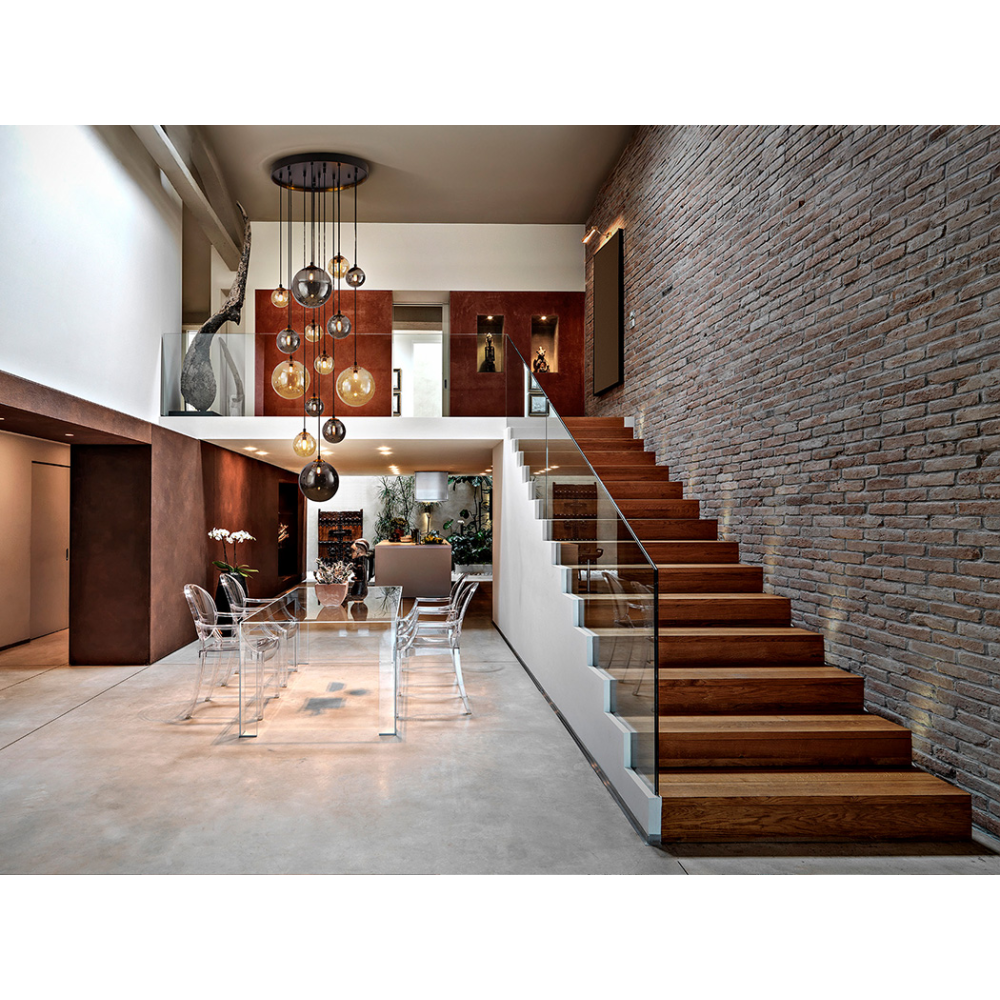 DARK-LAMPARA 14L NEGRO-LATON