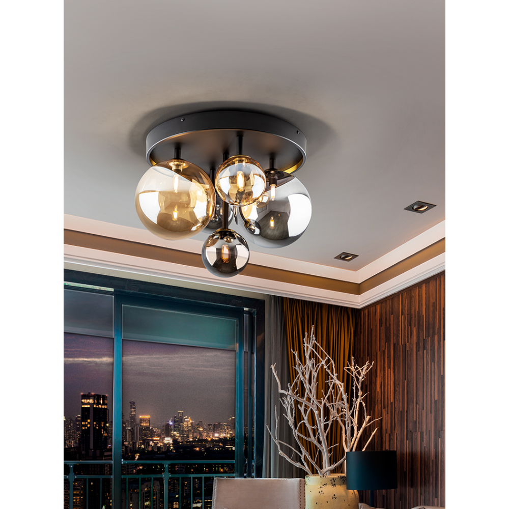 DARK-PLAFON 5L NEGRO-LATON