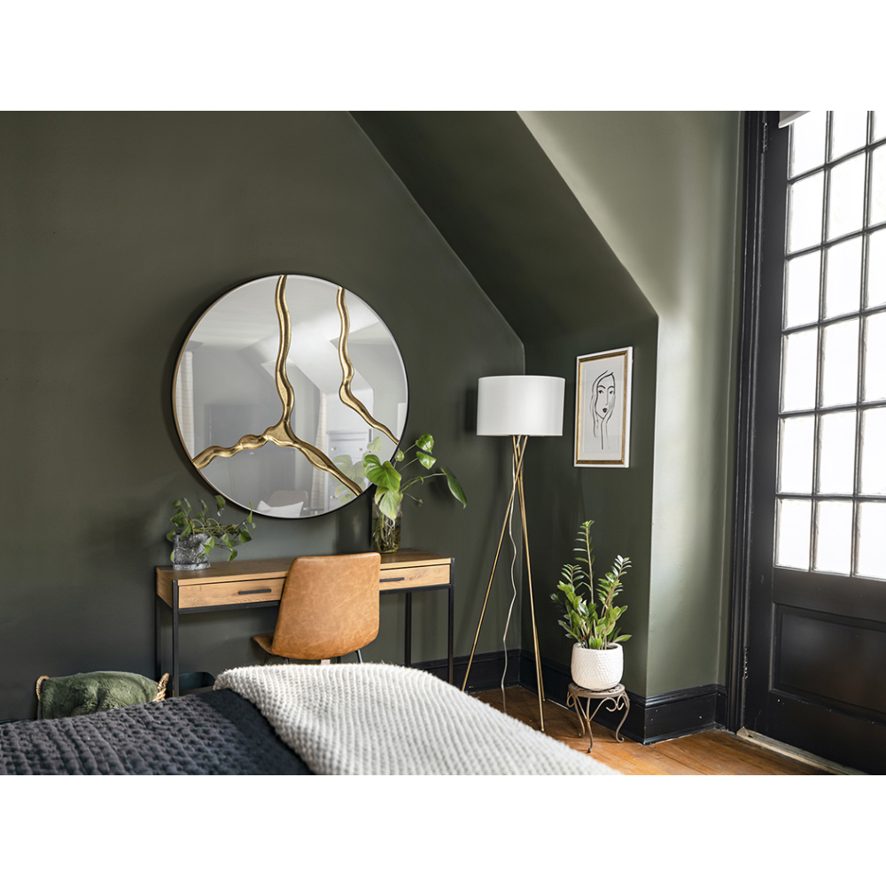 SURCOS- ESPEJO PAN DE ORO D100