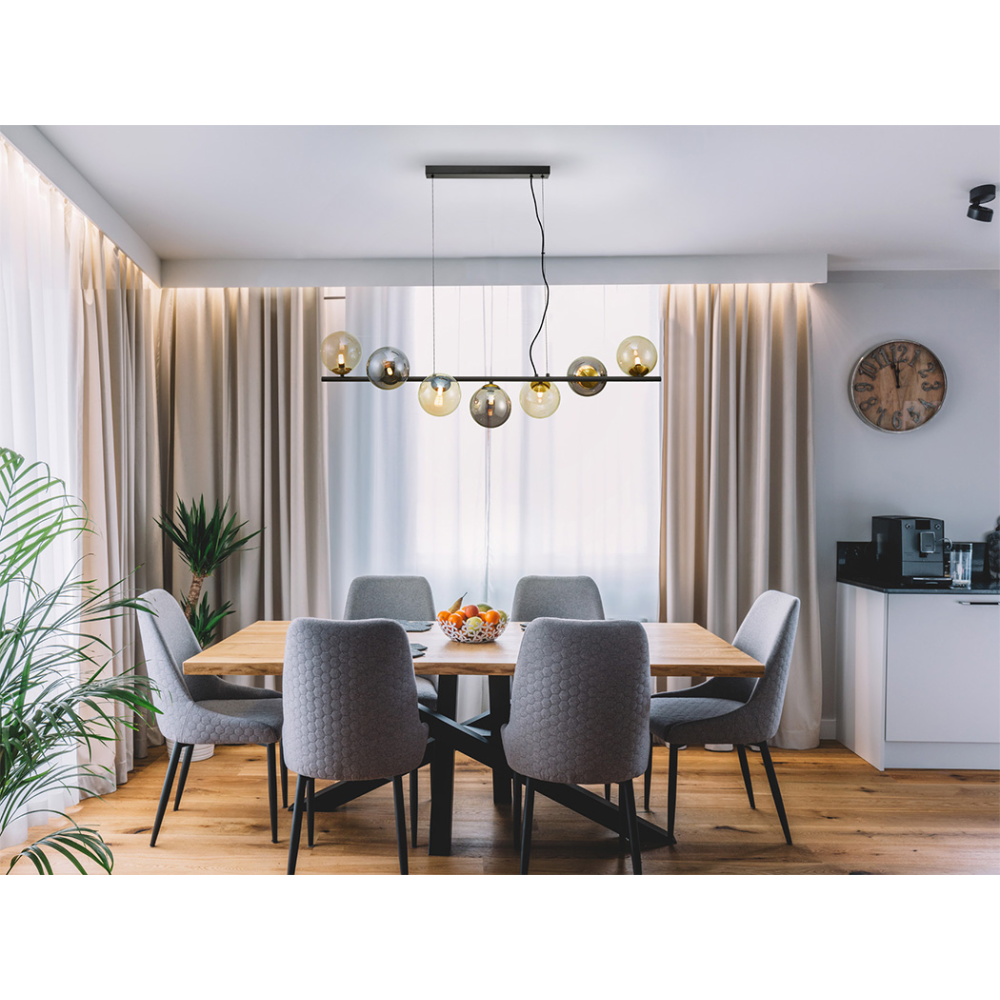 INOA-LAMPARA 7L NEGRO-SMOKE-AMBAR