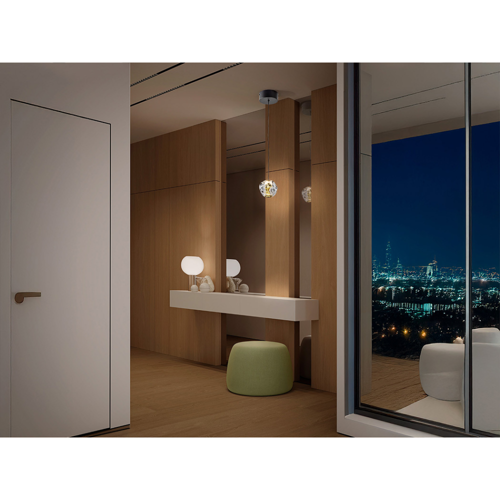 ZARIA- LAMP 1L- NEGRO/ORO/TRANSP