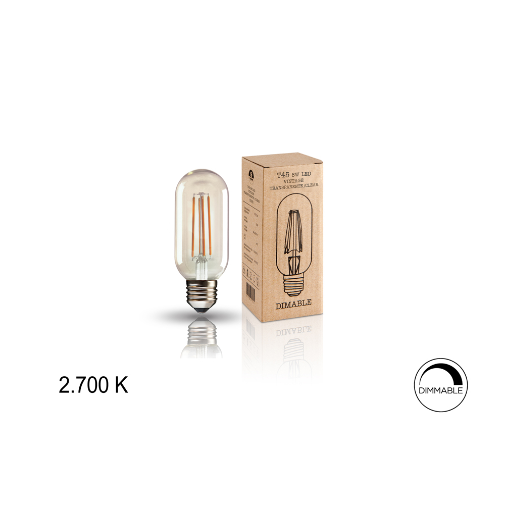 BOMB.LED ?VINTAGE? T45 8W E27