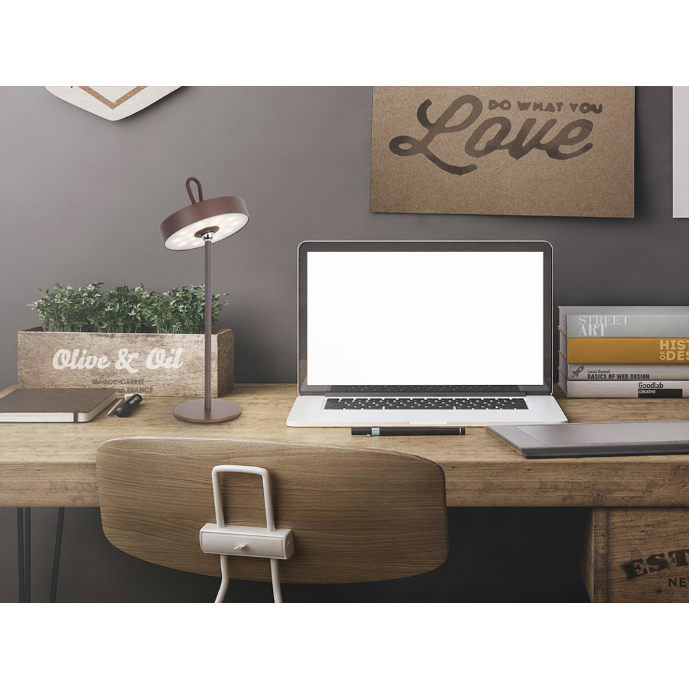 GONG- SOBREMESA LED CORTEN