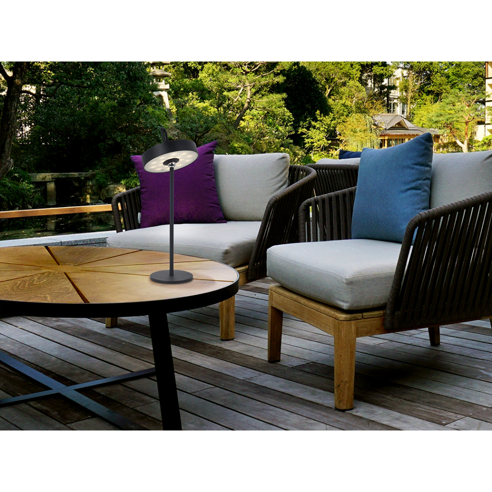 GONG- SOBREMESA LED NEGRO