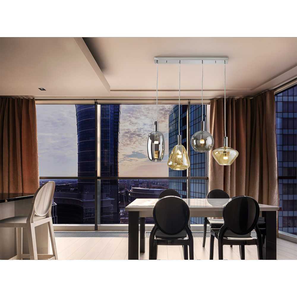 I3-NARA- LAMPARA 4L CROMO