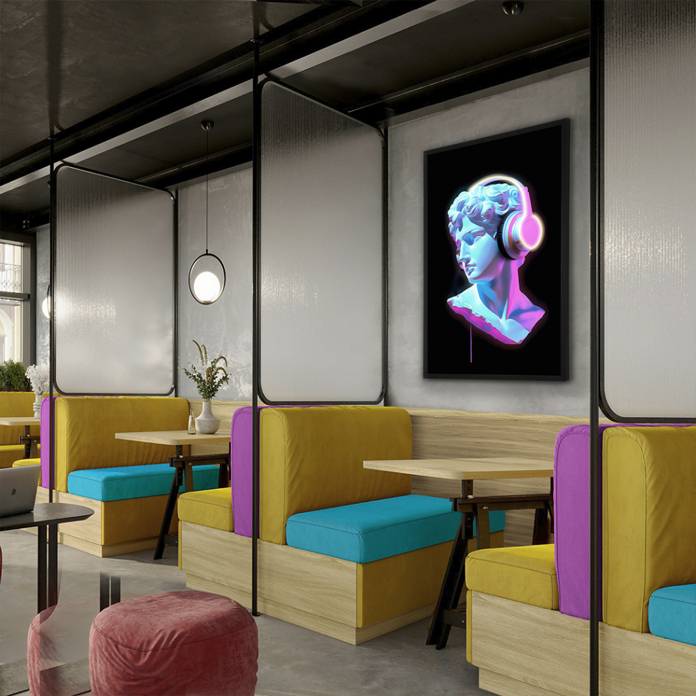 BUSTO COLOR-CUADRO LUZ LED 80X120