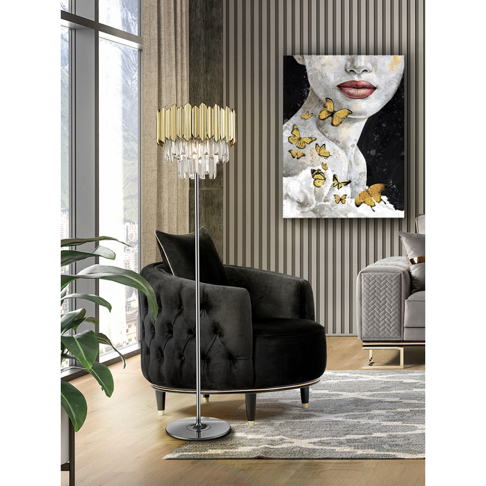 TIARA- PIE SALON 3L CROMO-ORO