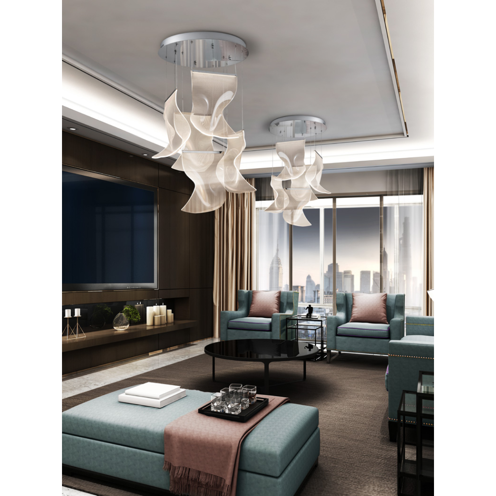 VELOS- LAMPARA 5L CROMO