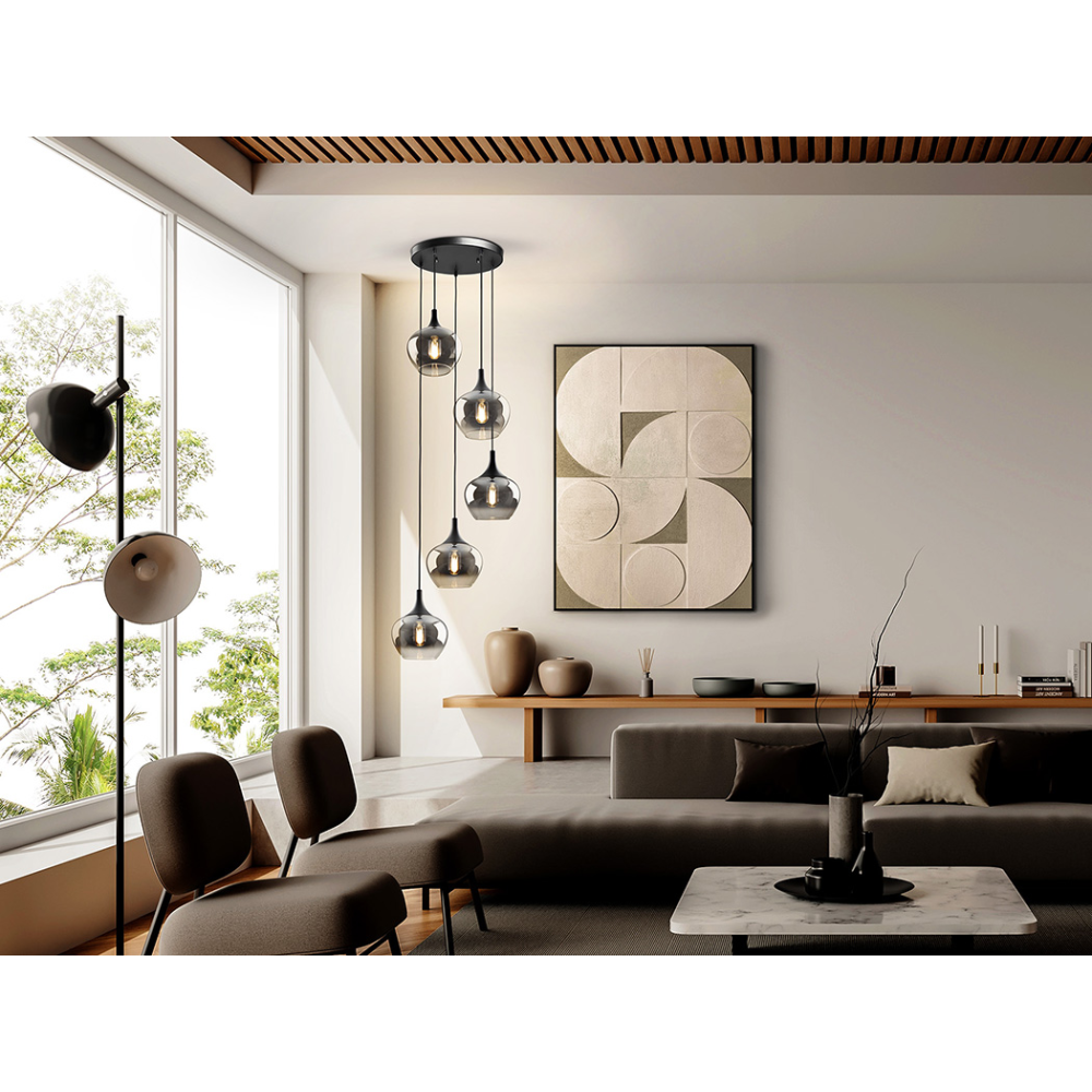 OPAZ-LAMPARA 5L NEGRO/SMOKE