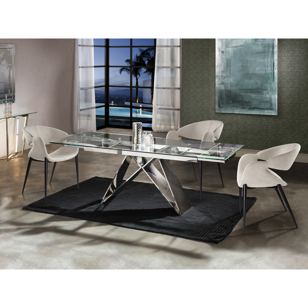 MIKA - MESA COM.EXTENS- ACERO