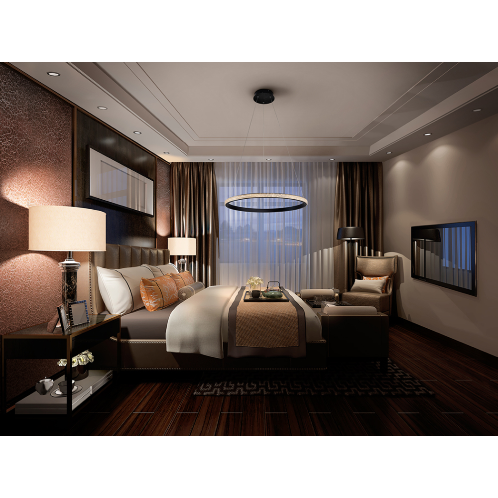 LAMPARA ?RING? 1 ARO NEGRO