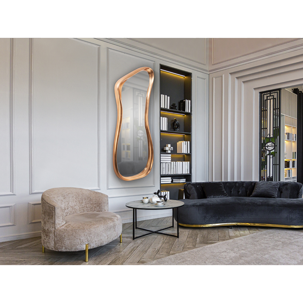 GINA- ESPEJO ORO ROSA