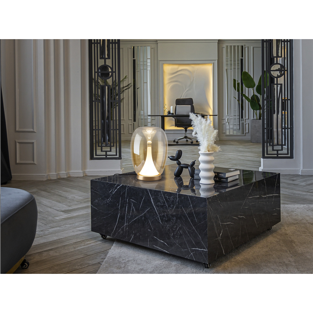 SUSPIRO- SOBREMESA DORADO/AMBAR