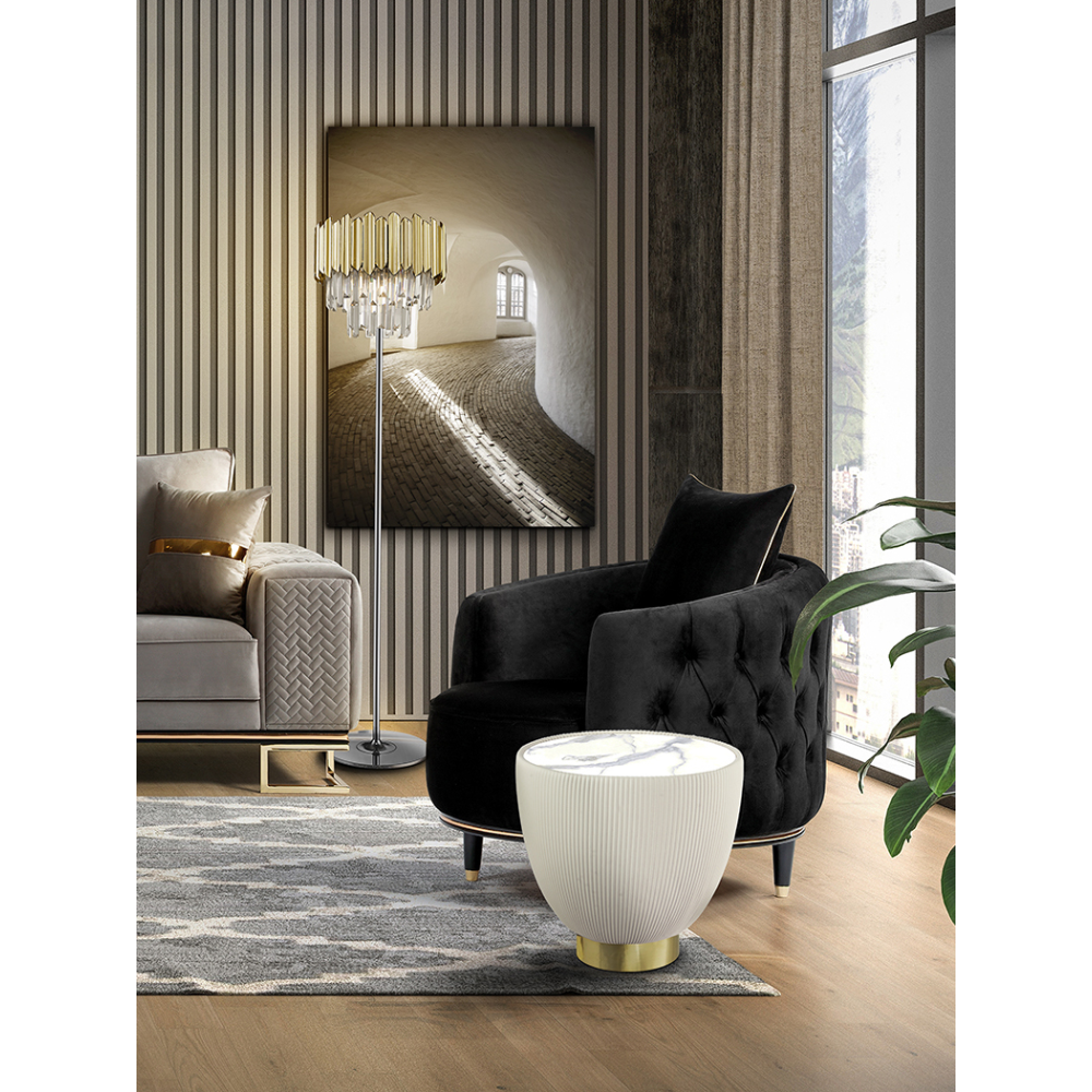 CANDY-MESA AUXILIAR BLANCO-LATON