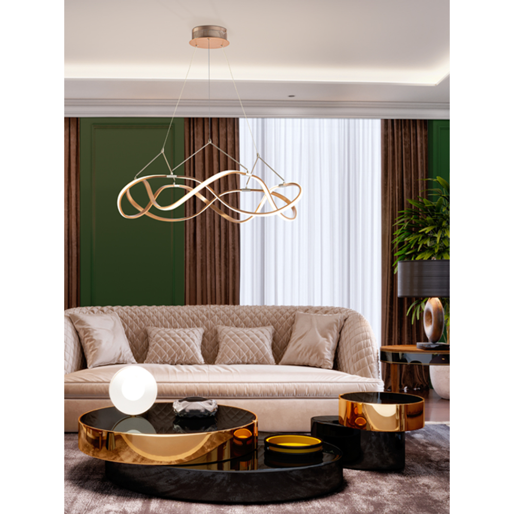 LAMP. LED ?MOLLY? 80? ORO ROSA DIM