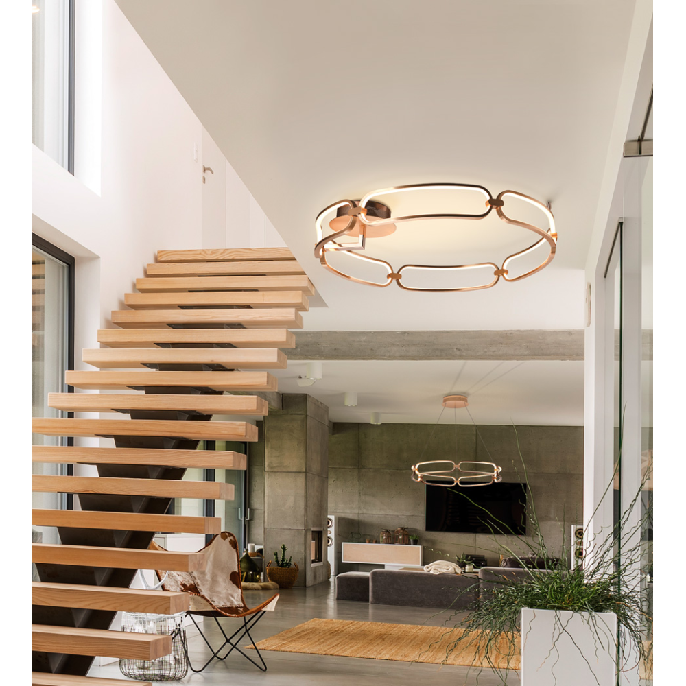 COLETTE-PLAFON LED ?80 ORO ROSA