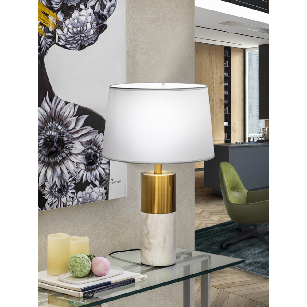 LUCIAN-SOBREMESA 1L MARMOL BLANCO