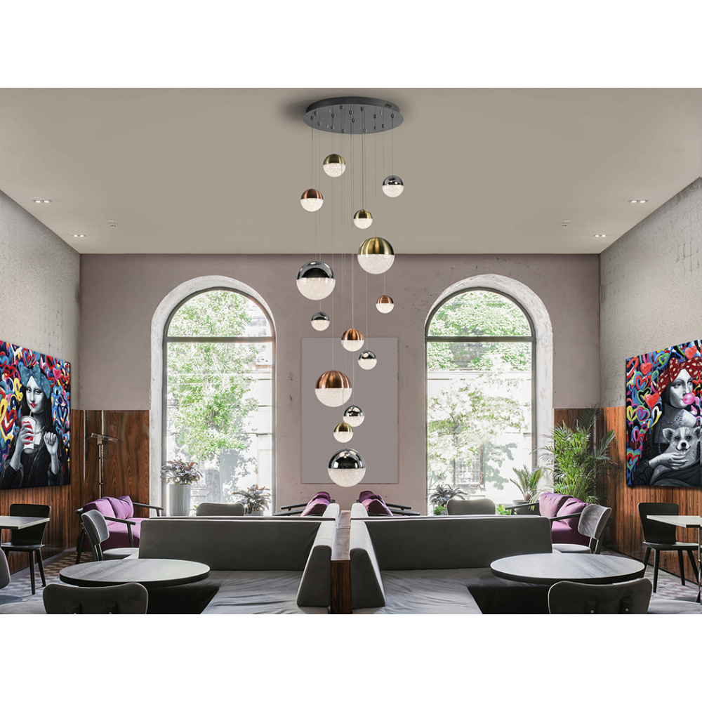 SPHERE-LAMPARA 14L D60 H500 DIMABLE