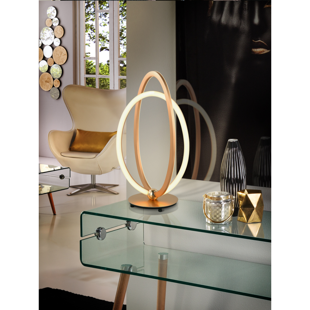 SOBREMESA LED ?OCELLIS? ORO ROSA