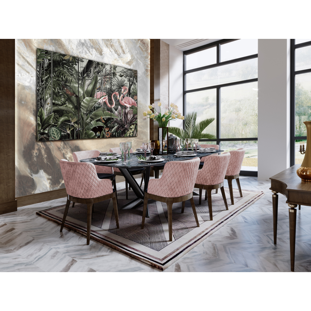 TRIPTICO FLAMENCOS- FOTO 180x120