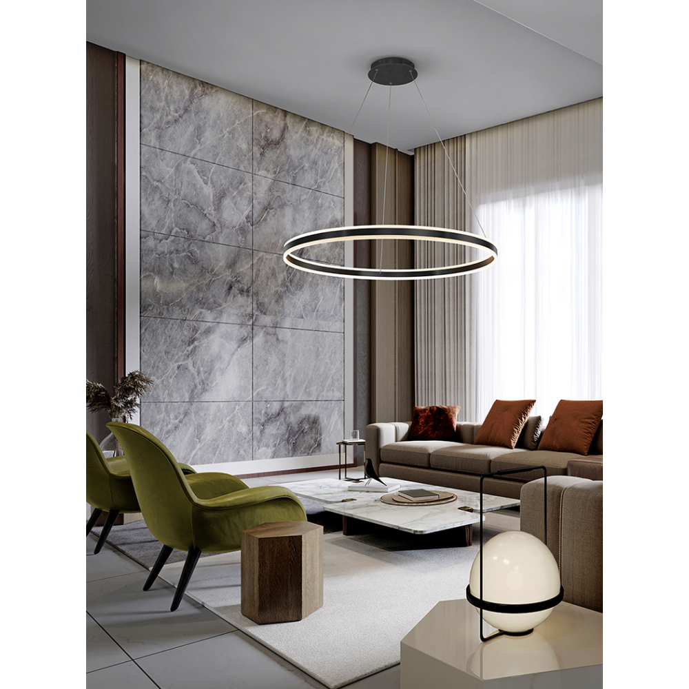 HELIA - LAMPARA LED NEGRO MATE 100D