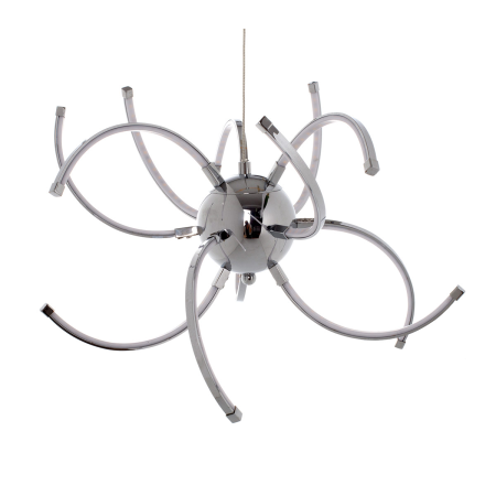 LÁMPARA TECHO LED Y METAL CROMADO, ARAÑA