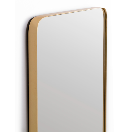 ESPEJO CANTO REDONDO DORADO 60x80cm