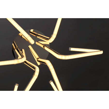 LÁMPARA TECHO LED CROMADO. 66*66*32* cm