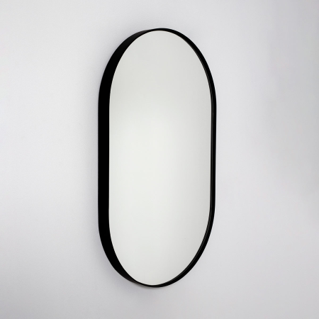 ESPEJO OVALADO NEGRO 74*44*4 cm