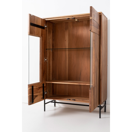 APARADOR ACACIA CON LUZ Y PATAS DE METAL 150*96*40 CM