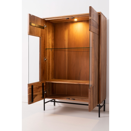 APARADOR ACACIA CON LUZ Y PATAS DE METAL 150*96*40 CM