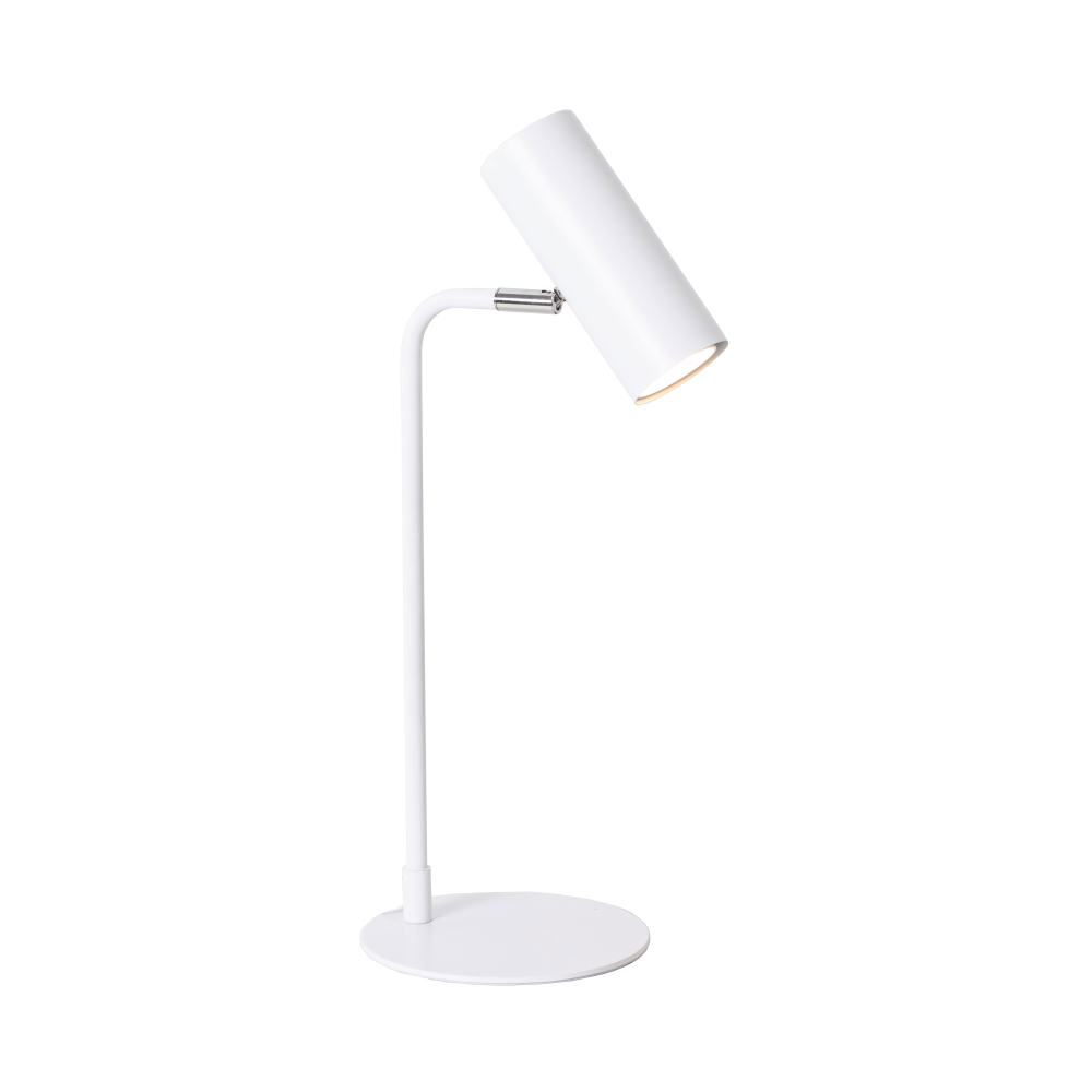 LÁMPARA DE SOBREMESA DE METAL BLANCO 17*16*43 CM