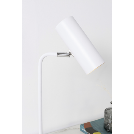 LÁMPARA DE SOBREMESA DE METAL BLANCO 17*16*43 CM