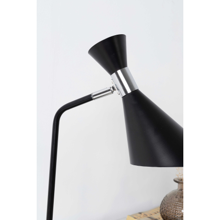 LAMPARA DE SOBREMESA DE METAL NEGRO. 30*16*45 CM