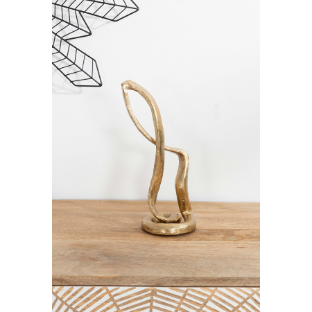 FIGURA DECORATIVA ORO ENVEJECIDO. 13*10*31 CM