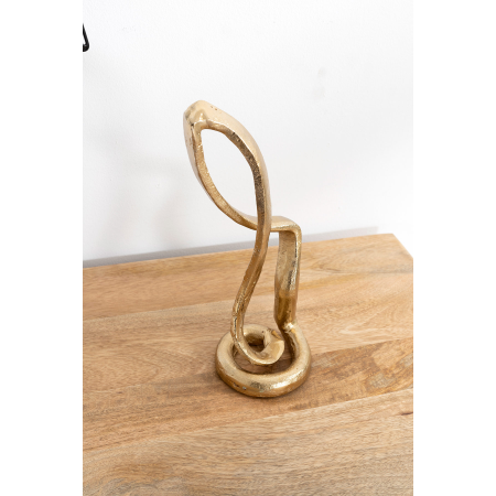 FIGURA DECORATIVA ORO ENVEJECIDO. 13*10*31 CM
