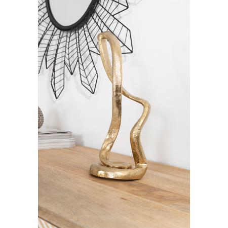 FIGURA DECORATIVA ORO ENVEJECIDO. 13*10*31 CM
