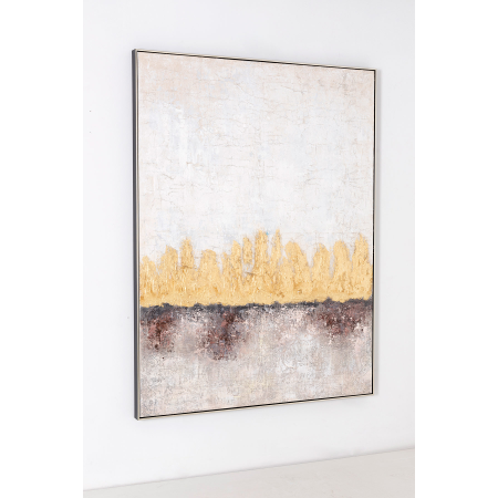 PINTURA AL ÓLEO, MARCO PLATA 120X160X3,5 CM