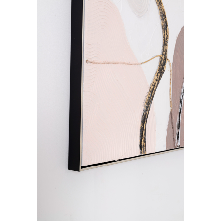 PINTURA AL ÓLEO, MARCO PLATA 80X120X3,5 CM